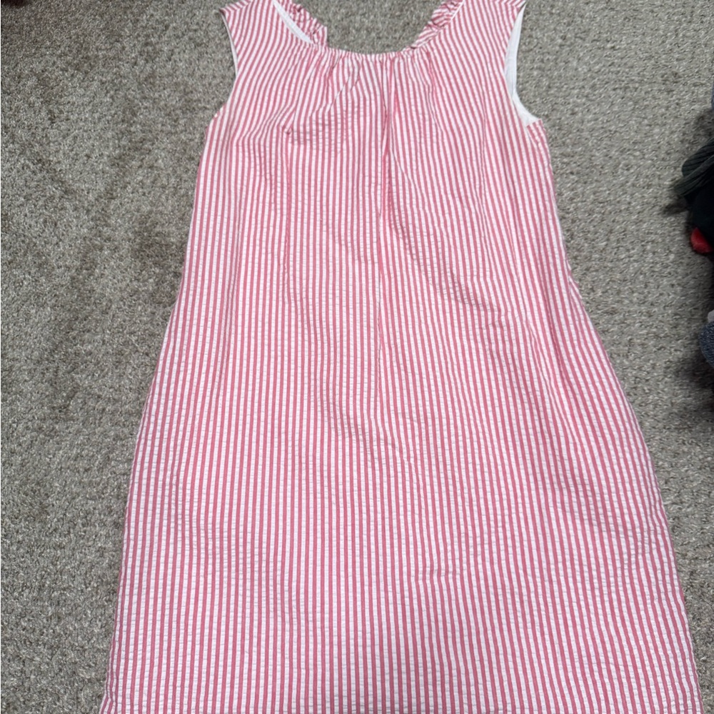 Red/Pink Stripe Sleeveless Dress